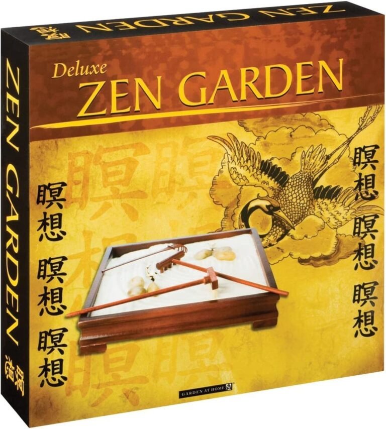 Box for a Deluxe Zen Garden game with sand and tools